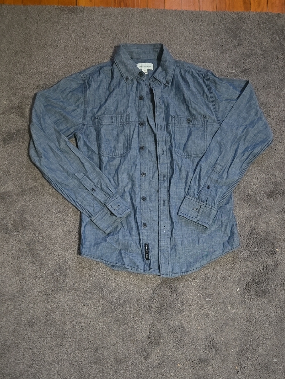 Free Assembly Button-Up Shirt - XS - Blue